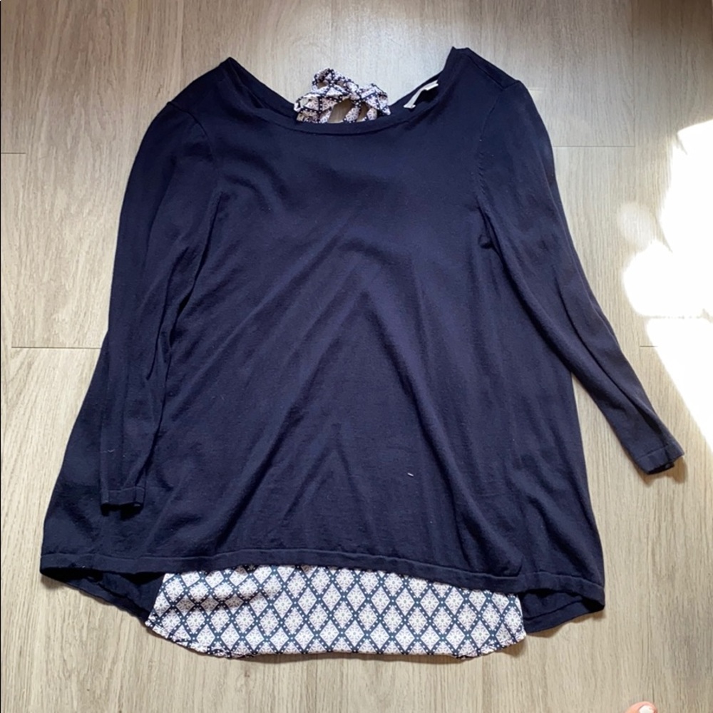 LOFT pattern back sweater - Picture 2 of 2